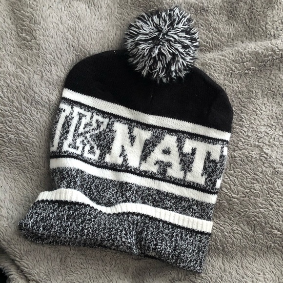 PINK Victoria's Secret Accessories - PINK Nation Beanie Pom Top